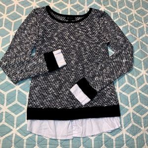 Black and white sweater